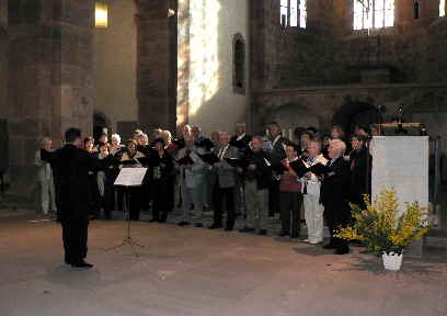 Chor beim Vortrag